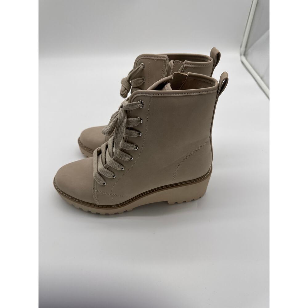 Womens DV Dolce Vita Lace‎ Up Boots Size 10 Thick Sole Heeled Shoes Sz8.5 Rachel